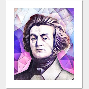 Adam Mickiewicz Pink Portrait | Adam Mickiewicz Artwork 8 Posters and Art